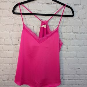Skies Are Blue Fuchsia Lace Cami